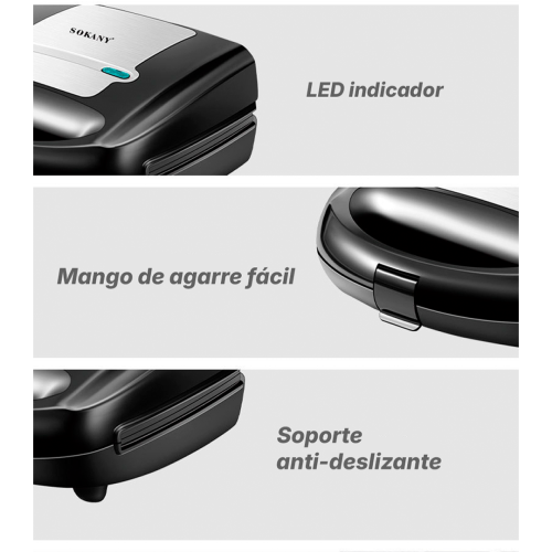 Sanwichera Sokany 8 en 1  SK-B140