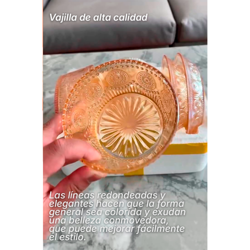 Cuencos de vidrio (Vaso de vidrio)  Q77701-4