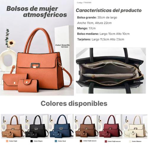 Set de 3 bolsos para mujer A92561