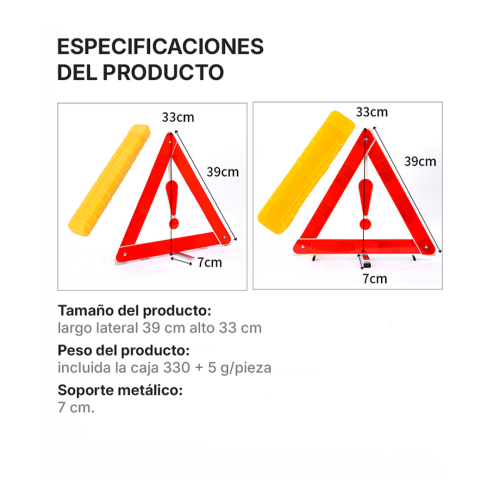 Triangulo de advertencia para señal de emergencia HZ-814D-7