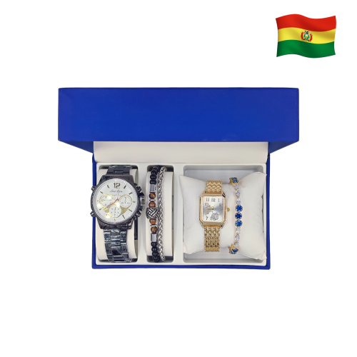 Reloj para varon y reloj de mujer mas su pulsera 815-2