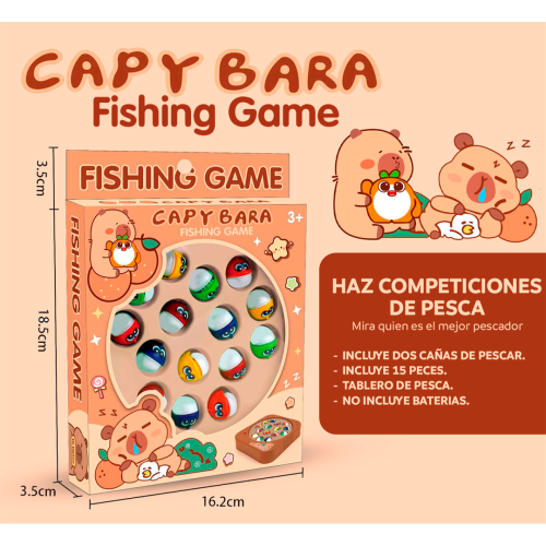Juguete de pesca de capibara 372