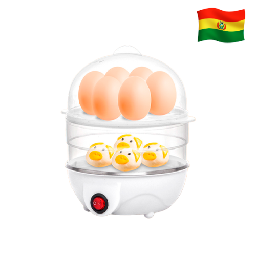 Mini vaporera para huevos electrica de 2 pisos SC-3102
