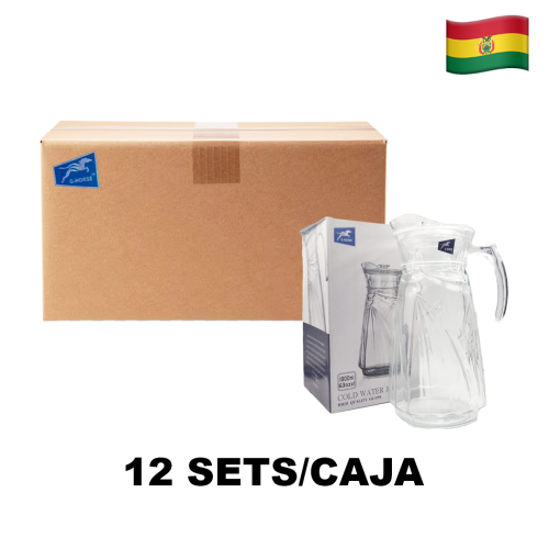 Jarra de vidrio  BMJ-151S (CAJA X 12SETS)