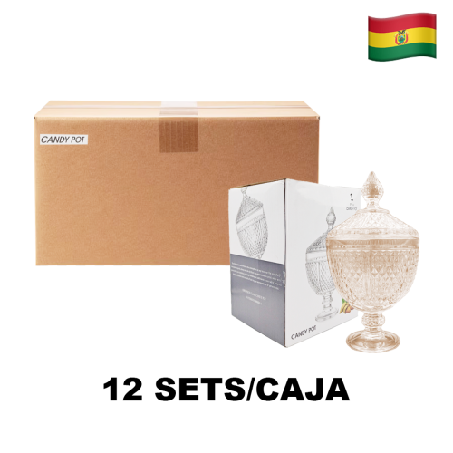 Tarro de vidrio caramelos dorado BMDVTP-GW01611A  