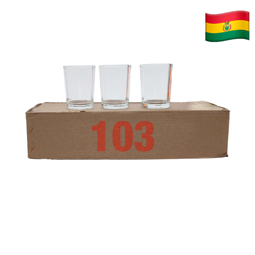 Set de 12 copitas de cristal    103  (UNIDAD)