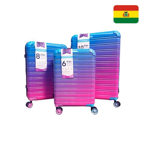 Set de 3 maletas de colores 9-4922FT-28