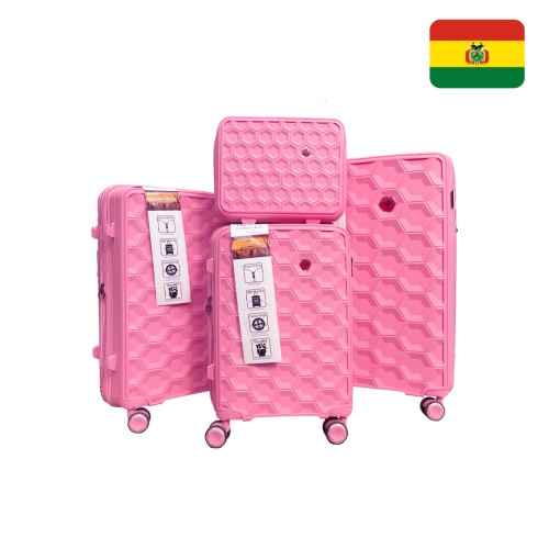 Set de 4 maletas para viajes PP816 Oro rosado