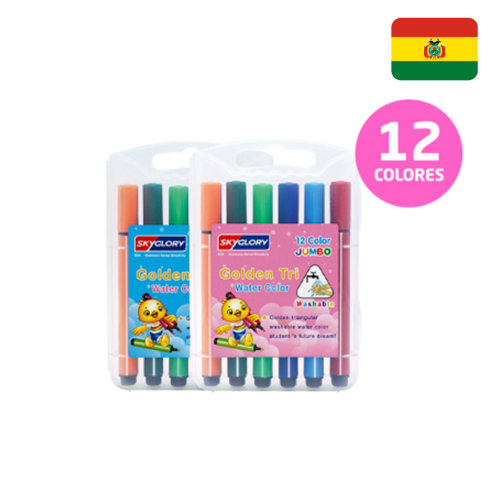 Set de 12 marcadores acuarela SG-721-12