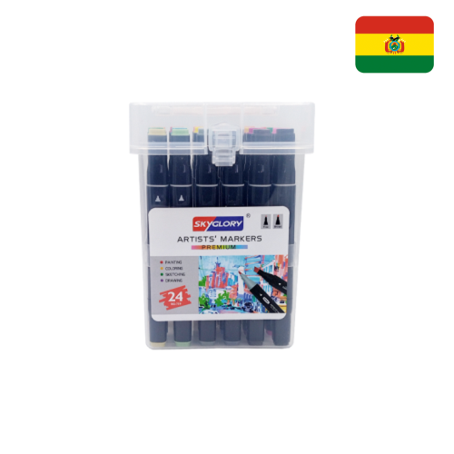 Set de 24 marcadores de bocetos de doble punta SG-759-24