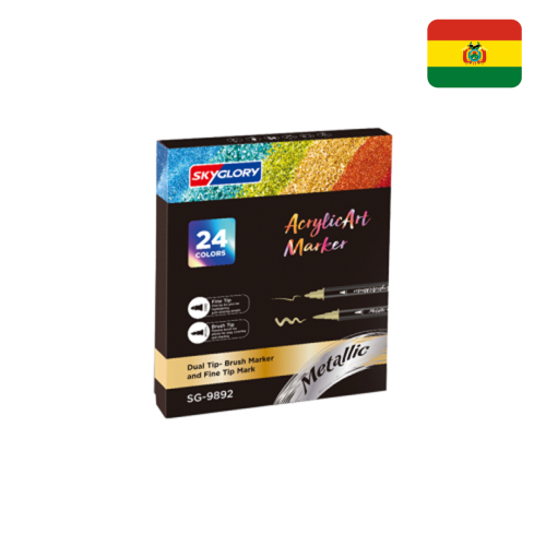 Set de 24 marcadores metálicos de doble punta SG-9892-24