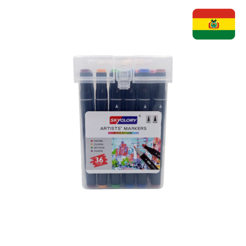 Set de 36 marcadores de bocetos de doble punta SG-759-36