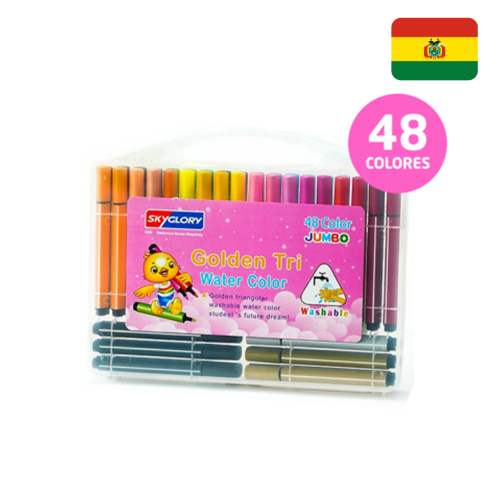 Set de 48 marcadores acuarela SG-721-48