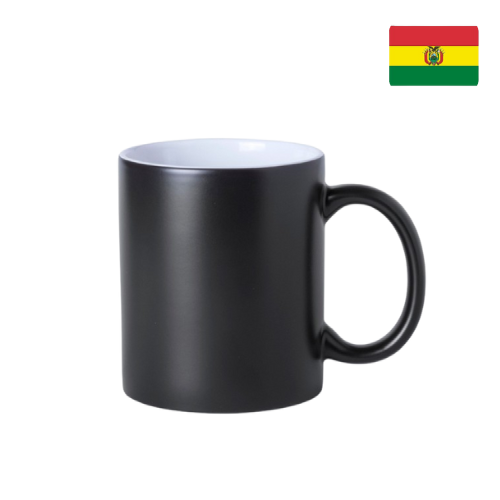 Taza de cerámica negra 1050010 (CAJA)
