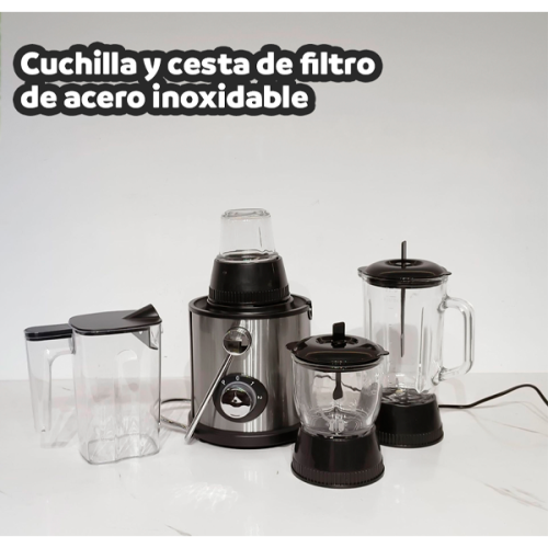 Set de 5 en 1  de 3 velocidades 1800W (extractor de jugo) SC-777
