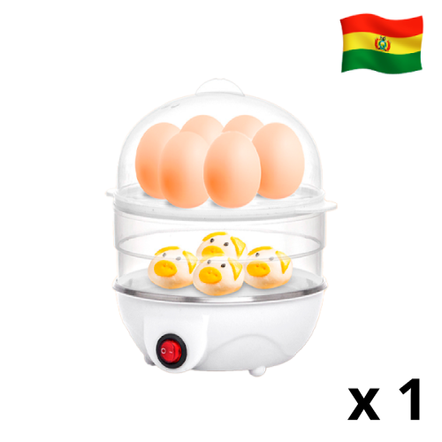 Mini vaporera para huevos electrica de 2 pisos SC-3102