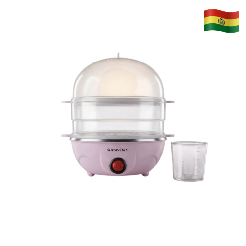 Mini vaporera para huevos electrica de 2 pisos SC-3102