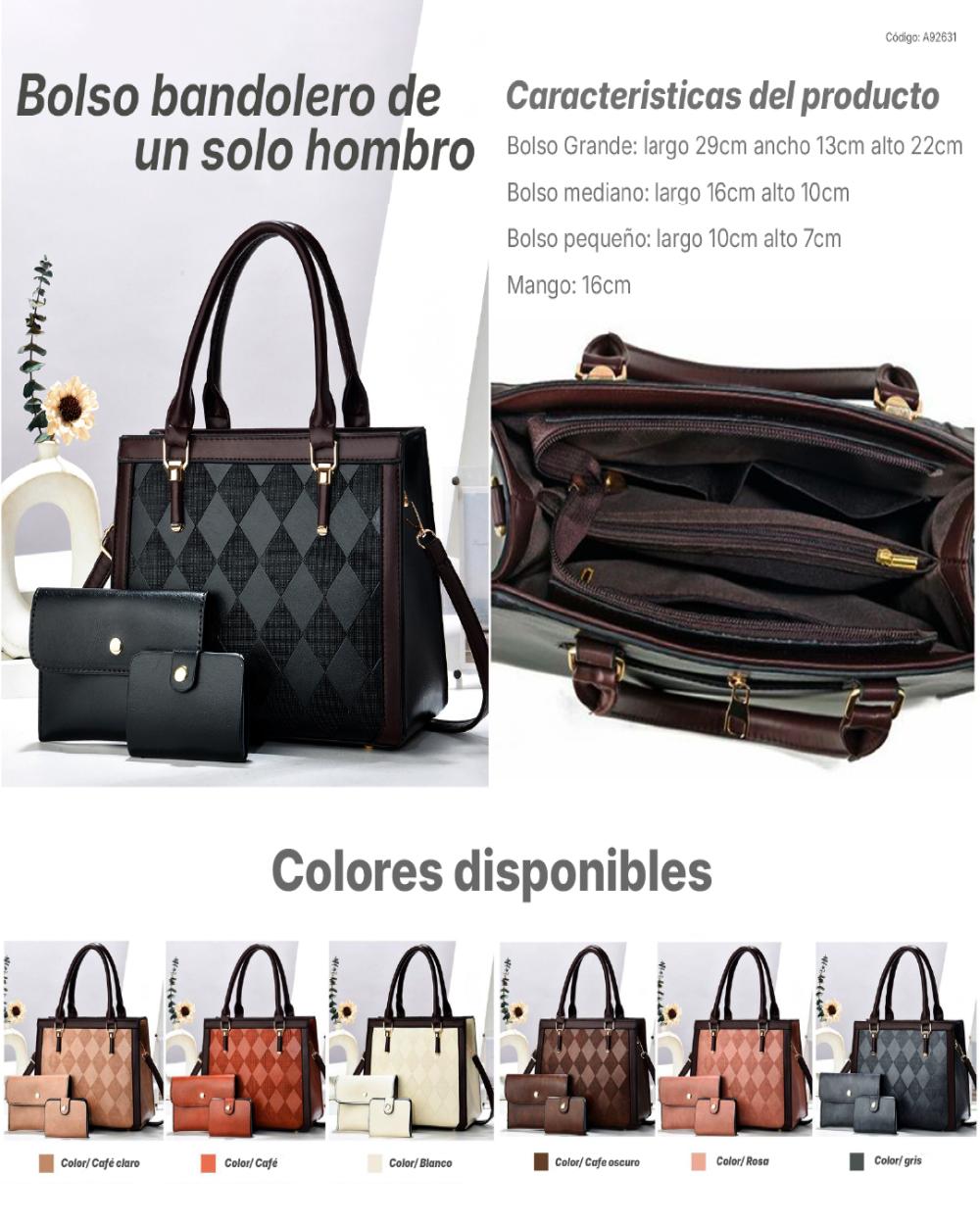 Set de 3 bolsos para mujer A92631