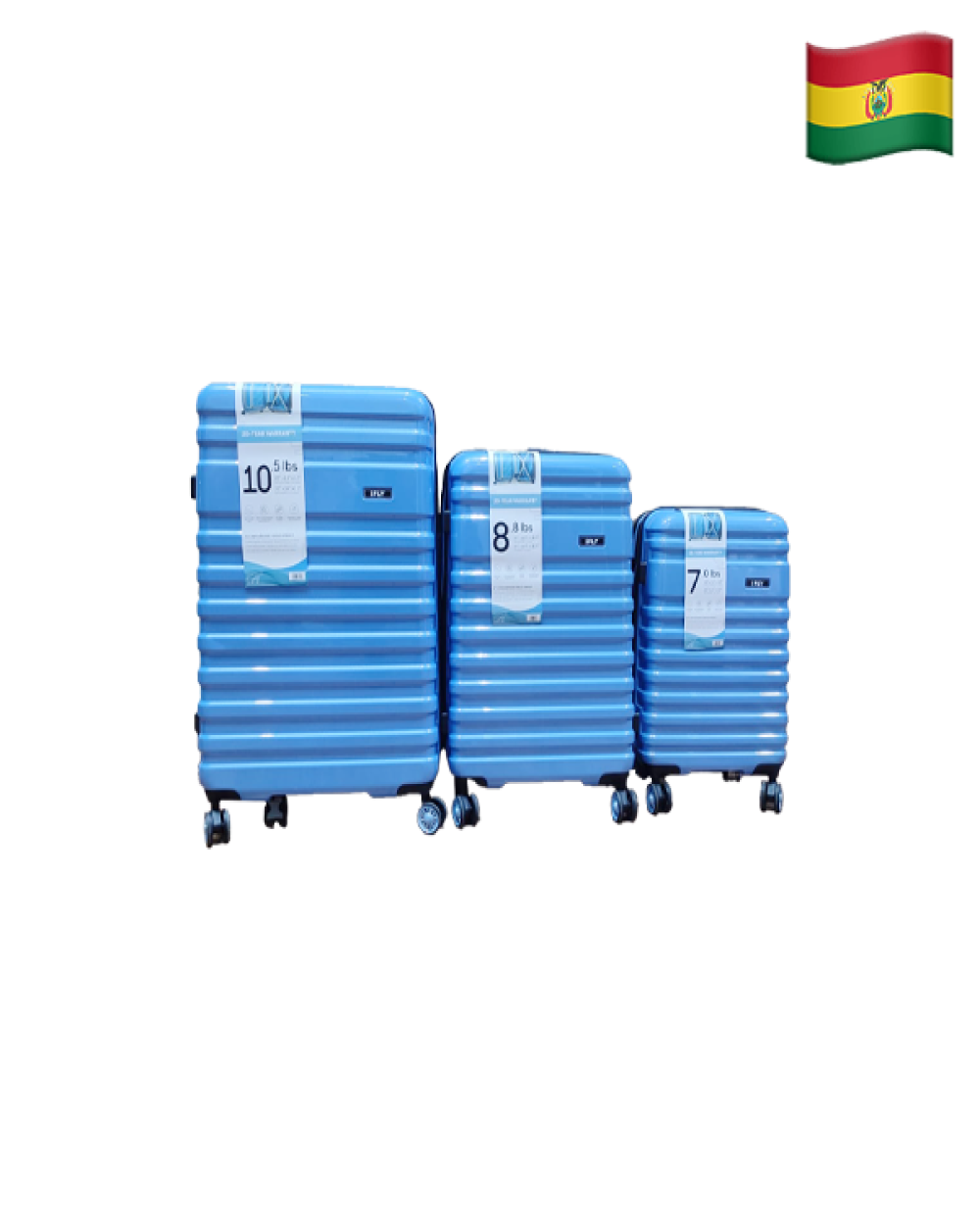 Set de 3 maletas de colores 9-4477VU-28