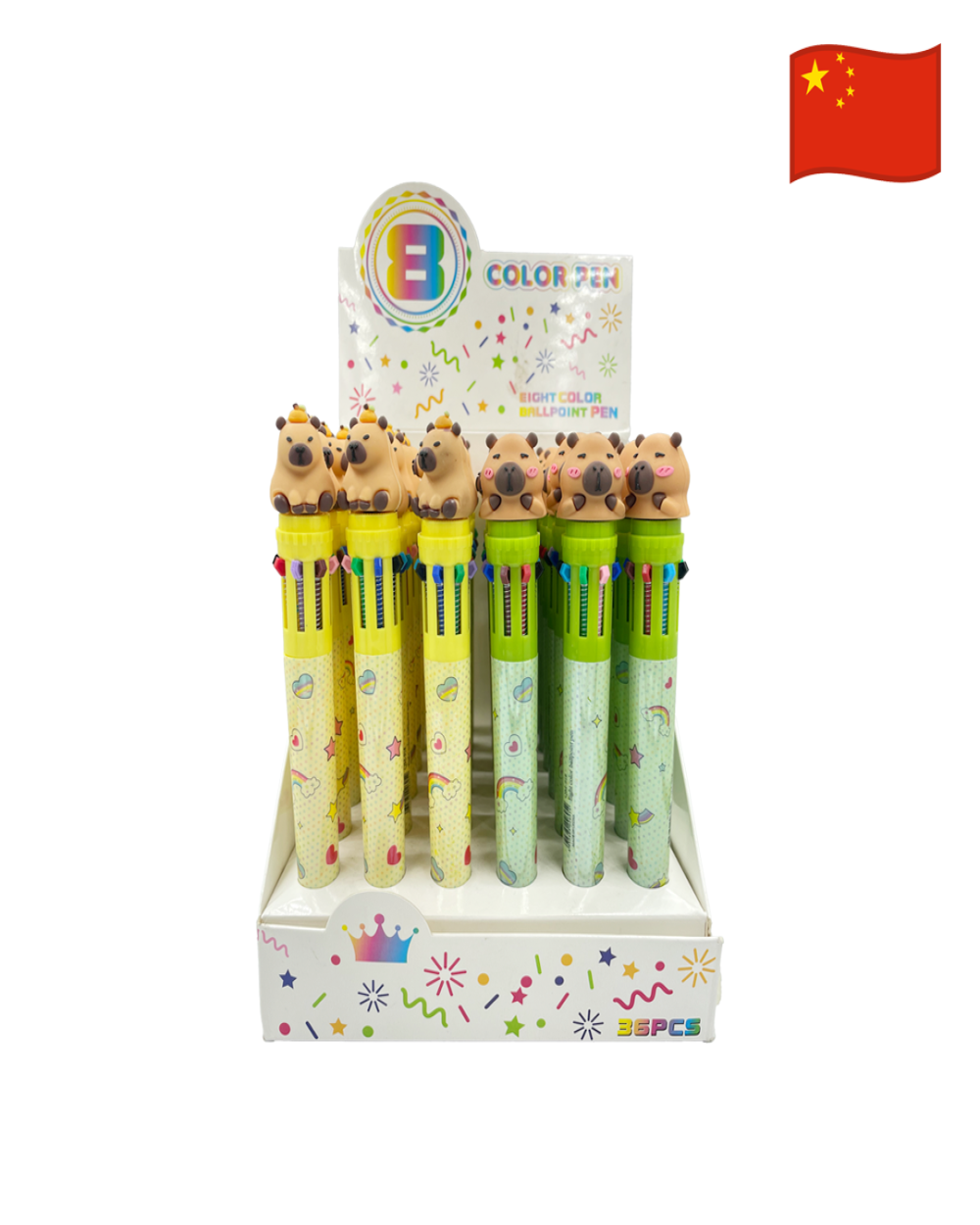 Boligrafos multicolor Capibara  Mix QM-918