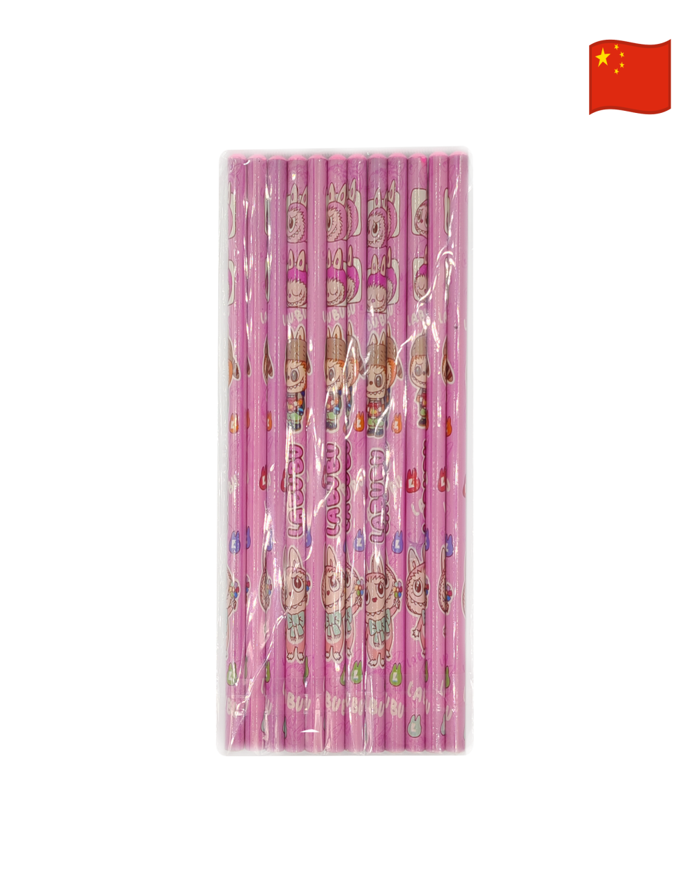 Set de 12 lapices Labubu LBB-Rosado