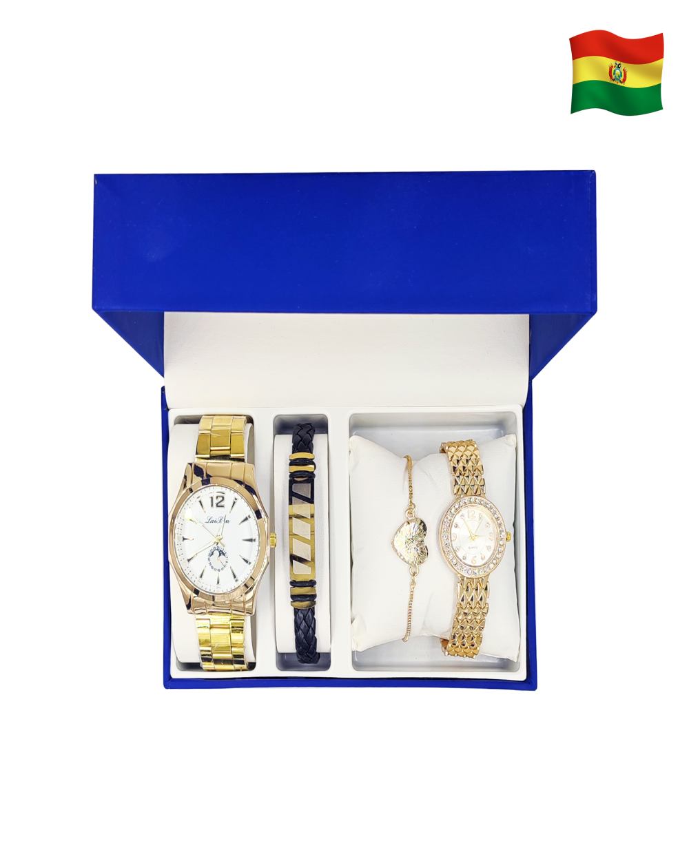 Reloj para varon y reloj de mujer mas su pulsera 815-1
