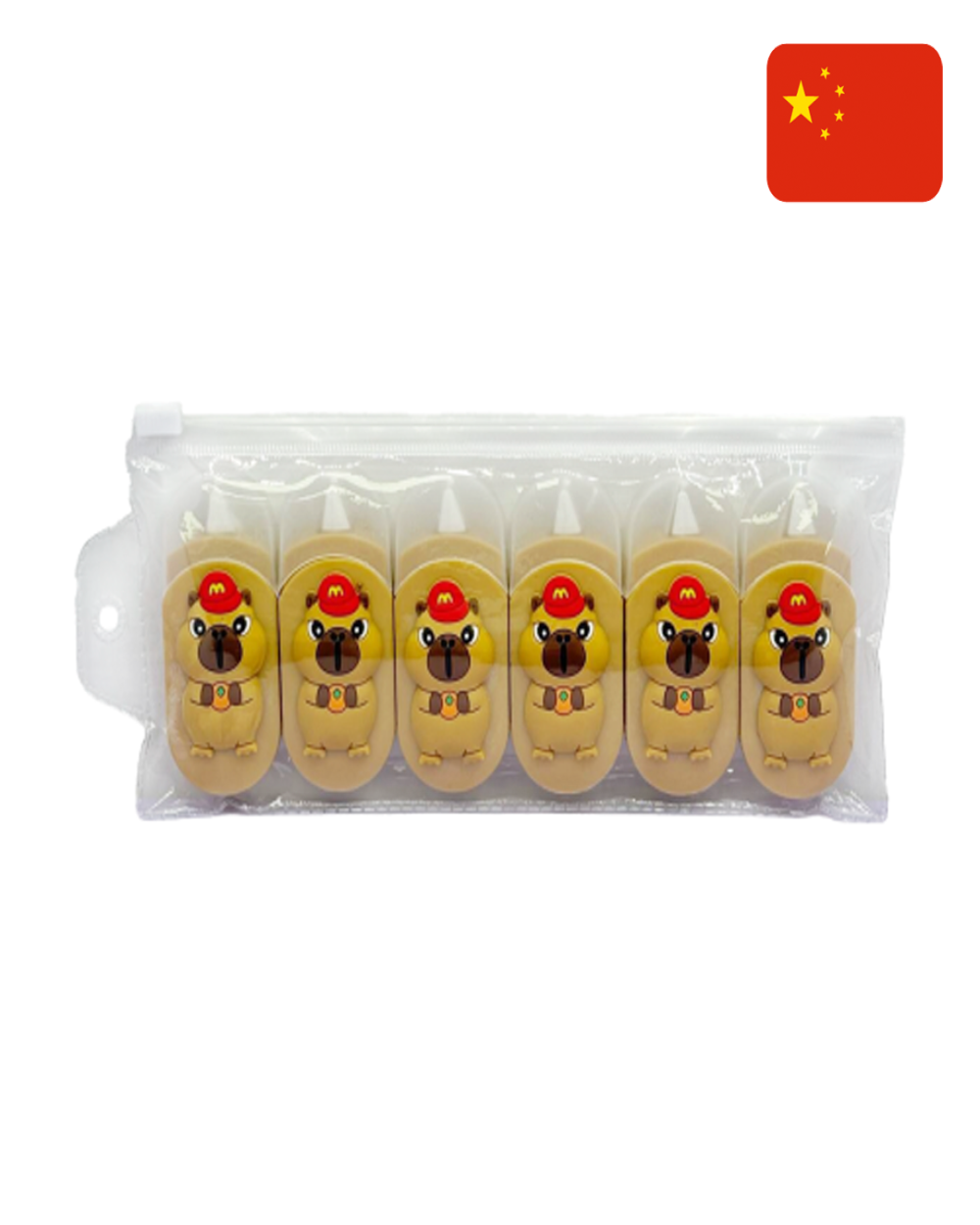Set de 6 correctores Capibara 9502-Caf