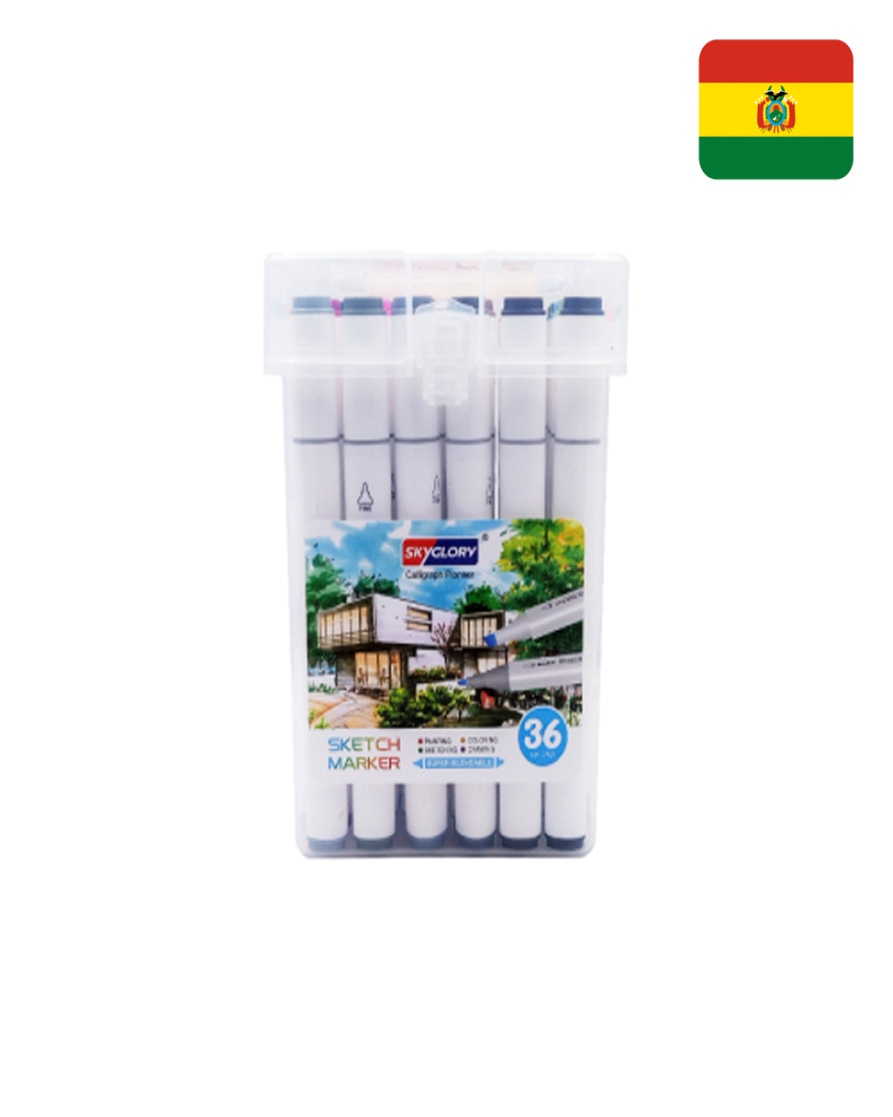 Set de 36 marcadores de bocetos de doble punta SG-752-36