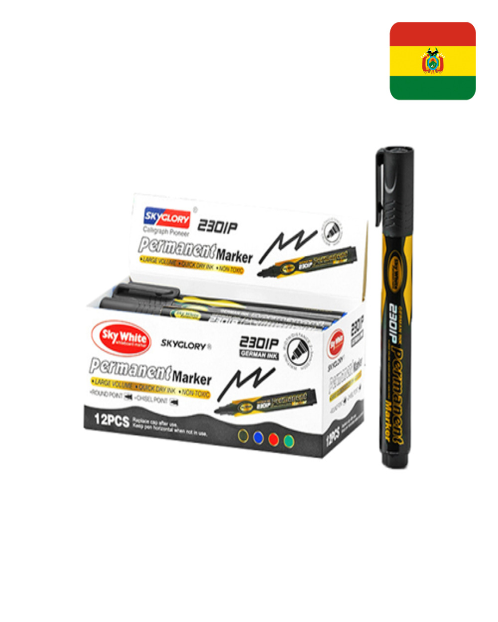 Marcadores permanentes  12PCS/CAJA SG-2301P-12