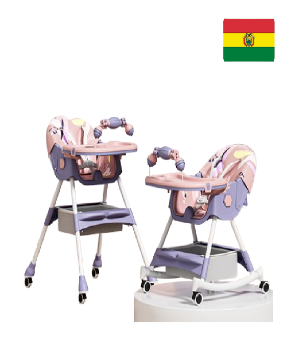 Silla de alimentación ajustable para bebés H-601 (UNIDAD)
