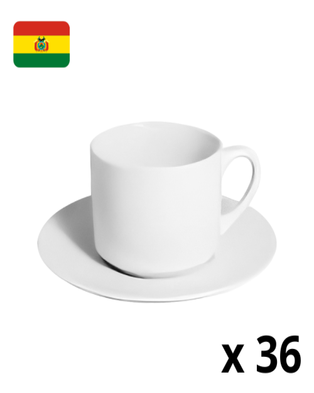 Set de taza de café y platillo 1013019 (CAJA)