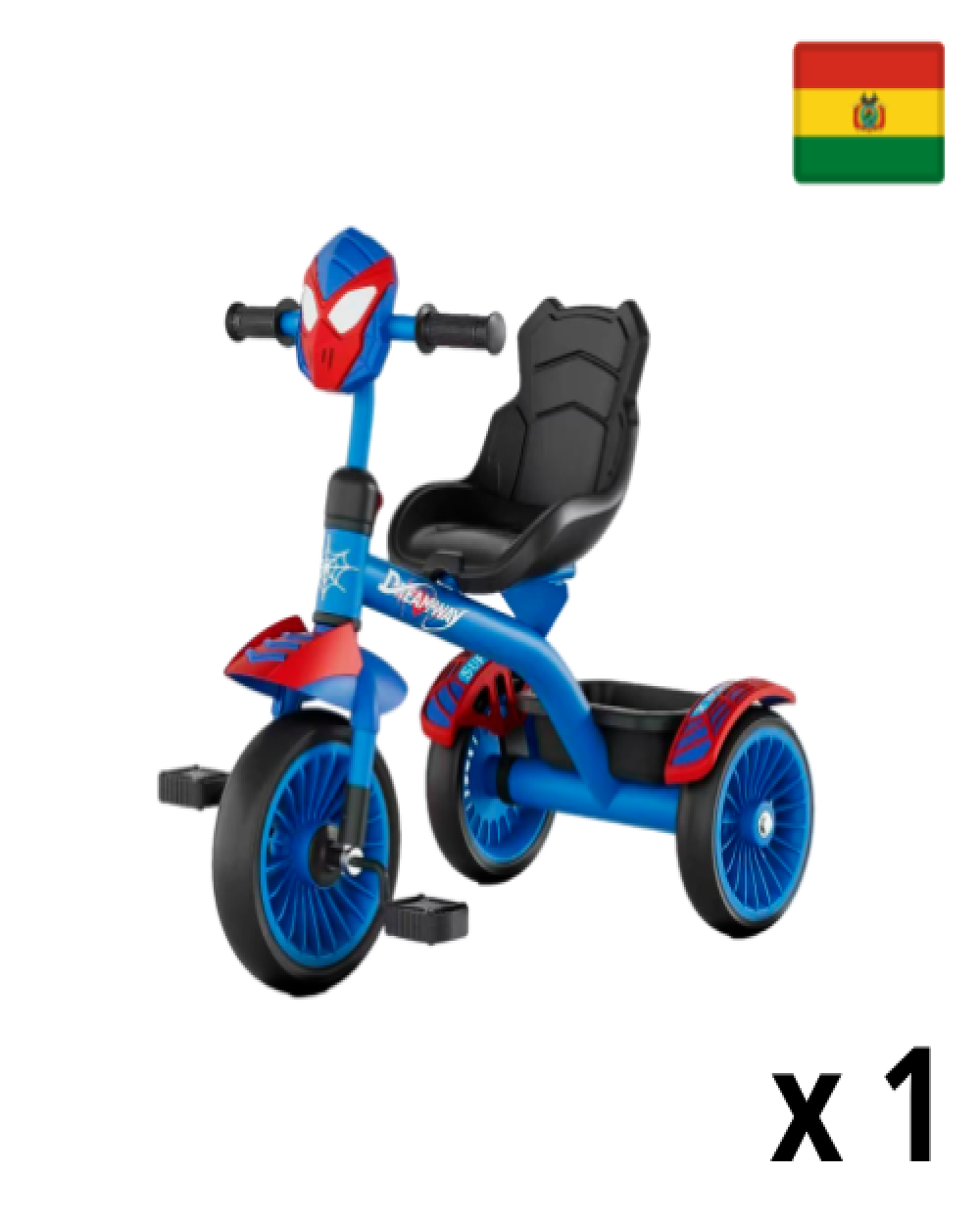 Triciclo de pedales para niños Hombre Araña 5588c