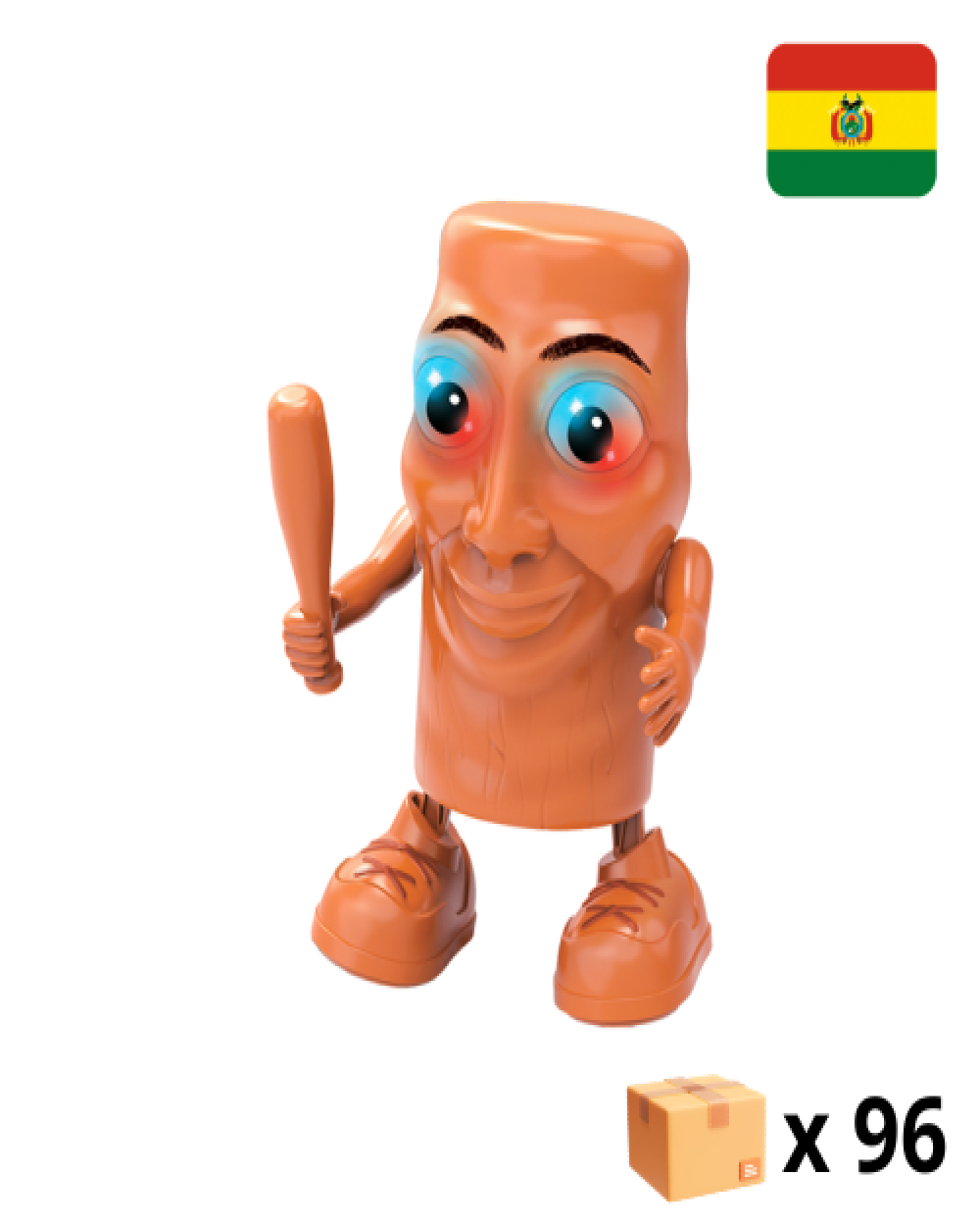 Juguete muñeco bailarin Tung Tung Sahur 8899-320c (CAJA)