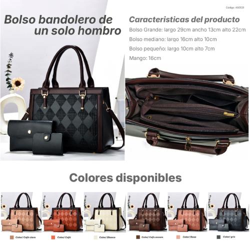 Set de 3 bolsos para mujer A92631