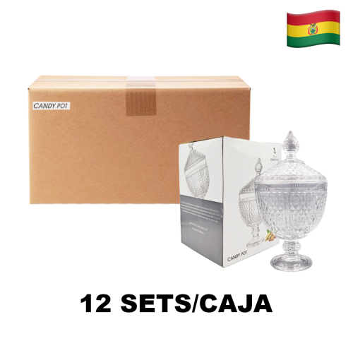 Tarro de vidrio caramelos transparente BMTP-GW0161